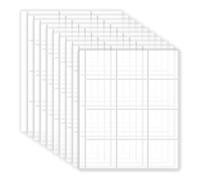 ROLOWAY 12 Pockets Coin Pages, 10 Sheets Refill Sleeves Compatible with ROLOWAY Album, Pocket Size 2.28 x 2.36 Inches