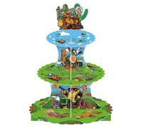 Rolpants Italian Brainrot Cake Stand - Brain Rot 3 Tier Paper Cupcake Holder Memes Dessert Pastry Display Tower Party Supplies for Themed Birthday Baby Shower Tea Party