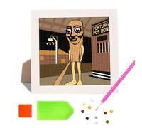 Rolpants Italian Brainrot Diamond Art Kits with Frame, Brain Rot Memes Full Drill Cartoon Diamond Painting Kits, DIY Home Wall Art Decor Birthday Gift 6 * 6 inch (215)