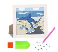 Rolpants Italian Brainrot Diamond Art Kits with Frame, Brain Rot Memes Full Drill Cartoon Diamond Painting Kits, DIY Home Wall Art Decor Birthday Gift 6 * 6 inch (216)