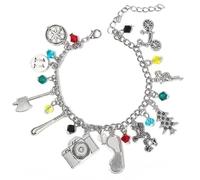 Rolpants Stranger TV Friends Don't Lie Charm Bracelets Friendship Gifts, Stranger Merch Adjustable Bracelet Halloween Cosplay Jewelry Party Favors for Adults Women (A)