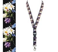 ROLSELEY Daisy & Ladybird Lanyard, Soft And Smooth Polyester Neck Strap with Metal Clip, Safety Breakaway & Detachable Buckle