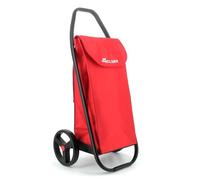 Rolser COM MF Black Tube 2 Big Wheel Shopping Trolley - Red