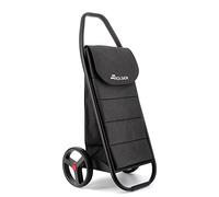 Rolser COM Polar Black Tube 2 Big Wheel Shopping Trolley - Black