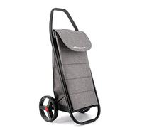 Rolser COM Polar Black Tube 2 Big Wheel Shopping Trolley - Grey