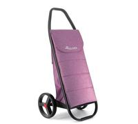 Rolser COM Tweed Polar Black Tube 2 Large Wheels Shopping Trolley - Purple