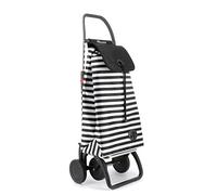 ROLSER I-Max Marina 4 Wheel Foldable Shopping Trolley - Black and White