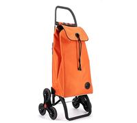 ROLSER I-Max MF 6 Wheel Stair Climber Foldable Shopping Trolley - Orange