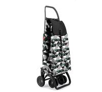 ROLSER I-Max Sahara 4 Wheel 2 Swivelling Foldable Shopping Trolley - Kaki