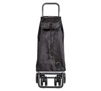 ROLSER Logic Tour/I-Max Casual Daypack, 6 Wheeler Pack Tour Original Swivelling Front Wheels Folding Shopping Trolley, 103 cm, 43 Liters - Black