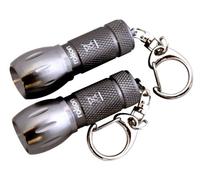 Rolson 1 LED Mini Key Ring Torch (2 Pieces)