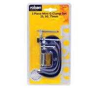 Rolson 14189 3pc G Clamp Set