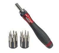 Rolson 15pc Ratchet Precision Screwdriver & Bit Set 28286