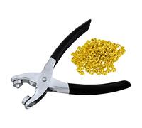 Rolson Eyelet Pliers Kit 20844 – Hole Makers & 100 Brass Eyelets for Leather Craft