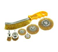 Rolson 24895 7pc Wire Brush Set, One Size