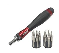 Rolson 15-Piece Ratchet Precision Screwdriver & Bit Set