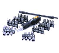 Rolson 28428 58 pc Ratchet Handle Screwdriver & Bit