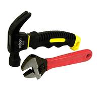 Rolson 36033 8 oz Stubby Claw Hammer & 150mm Adjustable Wrench