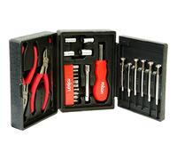 Rolson 36039 25 pc Mini Tri Fold Tool Kit 26 Pieces, Black