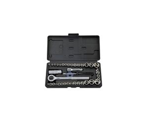 Rolson 36109 40 pc 1/4" & 3/8" Dr. Socket Set