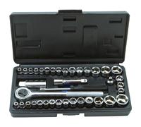 Rolson 36109 40pc 1/4" & 3/8" Dr Socket Set