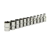 Rolson 38611 11 pc 1/4 Dr. Shallow Socket Set