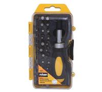 Rolson 38piece Stubby Ratchet Screwdriver and Bit Set