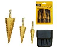 Rolson Step Drill Set 48890 – 3 pc HSS