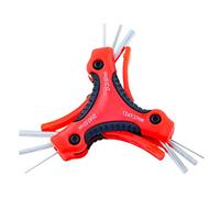 Rolson 40350 9 pc Folding Triangle Hex Key