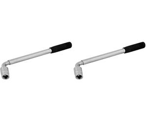 Rolson 42729 Wheel Wrench 17 & 19 mm (Pack of 2)