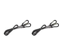 Rolson 44132 8 x 600 mm D-Ring Bungee Cord (Pack of 2)