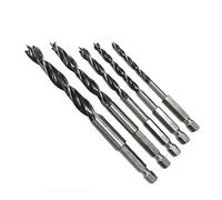 Rolson 5pc Hex Shank Wood Drill Bit Set 48532