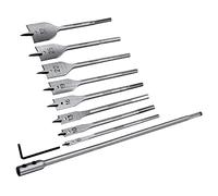 Rolson 48550 10 pc Flat Wood Drill Bit Set