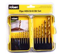 Rolson 48704 15 pc HSS Drill Bit Set