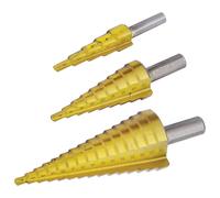 Rolson 48890 3pc Titanium Step Drill Set
