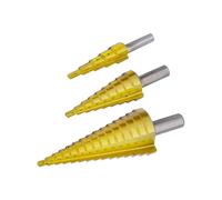 Rolson 48890 3pc Titanium Step Drill Set