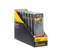 Rolson 5 Piece Masonry Drill Bit Set Pack of 8 48660