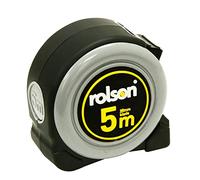 Rolson Tape Measure 50571 – 25mm Nylon Tape, Magnetic Tip, Belt Clip & Locking – 5m