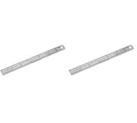 Rolson 50822 150 mm Stainless Steel Ruler (Pack of 2)