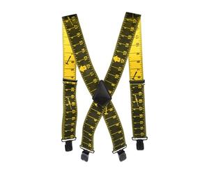 Rolson 50mm 2Inch Wide Heavy Duty Tape Measurement Men Trousers Pants Braces Suspender, Builders Carpenters Diy Home