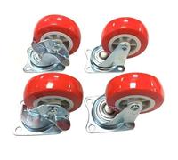 Rolson 50mm Heavy Duty Swivel Castor Wheels 4 pack Max Load 140Kg