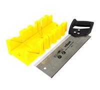 Rolson 58262 Tenon Saw & Plastic Mitre Box , Black