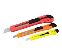 Rolson 62805 3 pc Utility Snap-Off Blade Knife Set