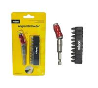 Rolson Angled Bit Holder: comes with 10 bits and 1/4″ magnetic hex shaft 30314