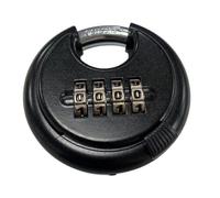 Rolson Combination Disc Padlock 70mm: 4 Digit Combination and Easy to use Shackle Slide 66508