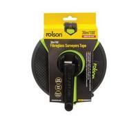 Rolson Fibreglass Surveyors Tape 30m (Pack of 6) 50740