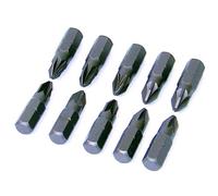 Rolson PZ2 x 25mm Bit Set (10 Pieces)