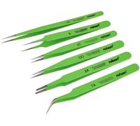 Rolson Tools - 59102 - Epoxy Coated Tweezers 6pc