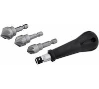 Rolson Tools Counter Sink Set, 12, 16 & 19MM, 4Pc