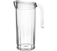 Roltex Fridge 1.25 L Jug with Lid Clear Unbreakable Reusable Polycarbonate Juice Water Milk Cocktail Pitcher